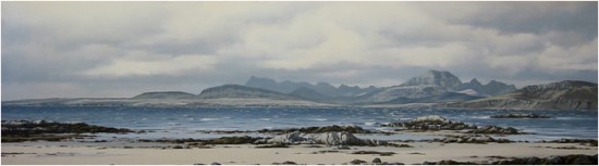 The Cuillins from Ord, Skye