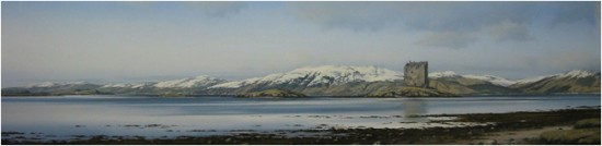 Castle Stalker and Loch Linnhe